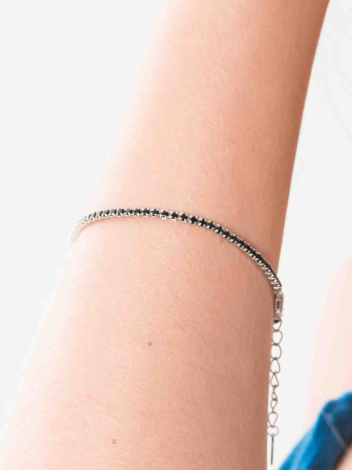 Ary Stead Bracelet Bracelet Argent 925 mil.  La rivière noire