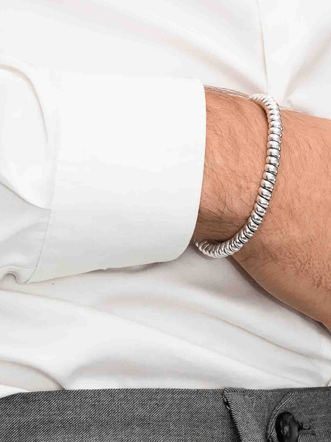 Ary Stead  Bracelet Bracelet jonc argent 925 mil. La spirale